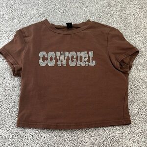 Brown Cowgirl Kids T-Shirt